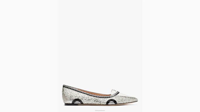 žene Kate Spade srebro zlato gogo taxi stanovi obuća 04HN649