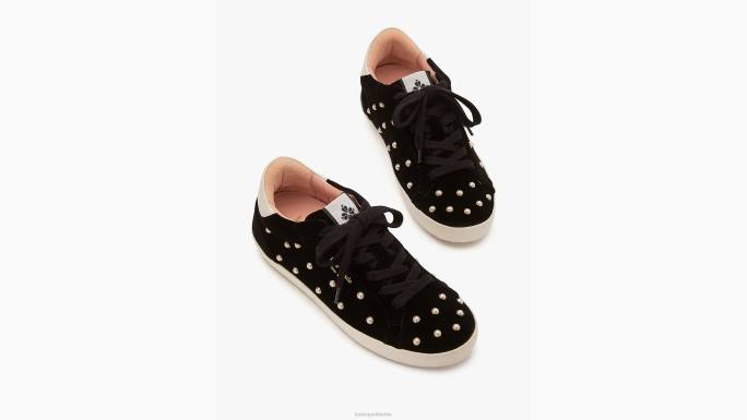 žene Kate Spade crno ace pearl tenisice obuća 04HN597