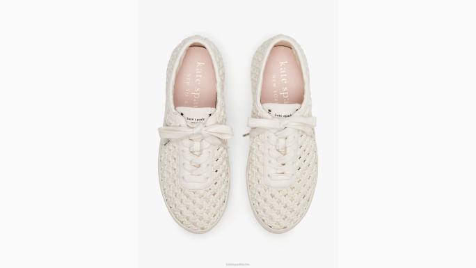 žene Kate Spade krema poslužite heklane tenisice obuća 04HN488