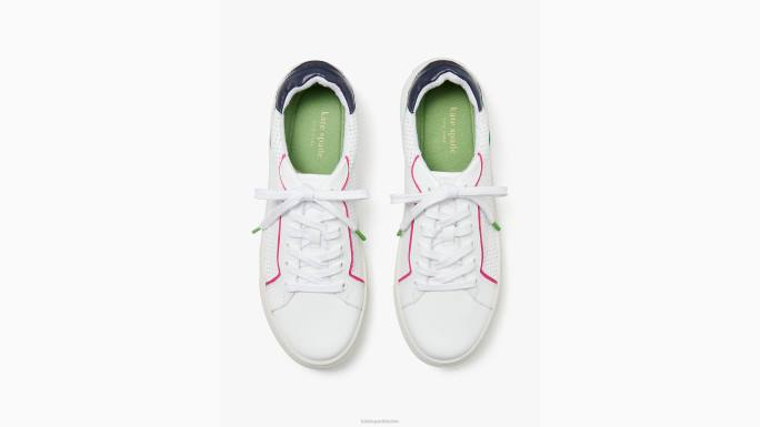 žene Kate Spade optički bijeli/blajzer plavi brynn tenisice obuća 04HN529