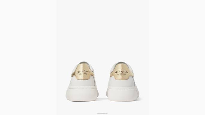 žene Kate Spade optički bijelo/blijedo zlato lift tenisice obuća 04HN539