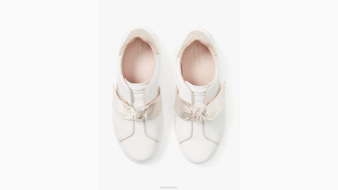žene Kate Spade optički bijelo/sijeno lexi pave tenisice obuća 04HN678
