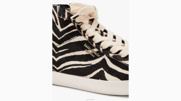 žene Kate Spade zebra blk/krem ace visoke tenisice obuća 04HN623