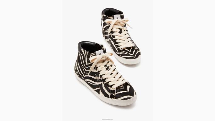 žene Kate Spade zebra blk/krem ace visoke tenisice obuća 04HN623