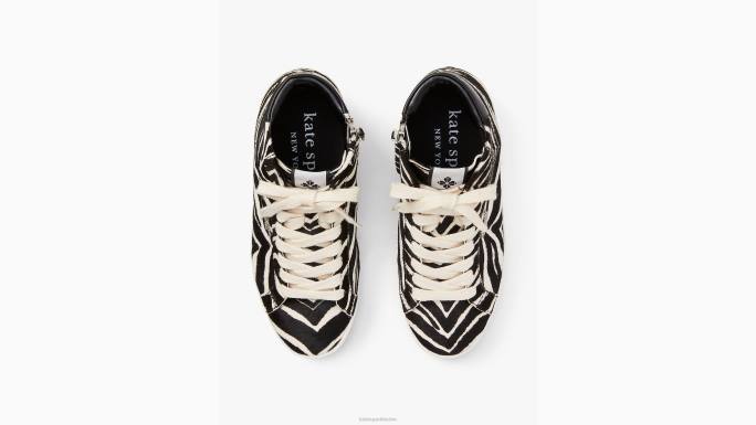 žene Kate Spade zebra blk/krem ace visoke tenisice obuća 04HN623