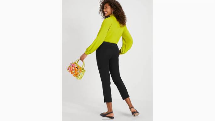 žene Kate Spade crno doris ukrašene hlače odjeća 04HN767