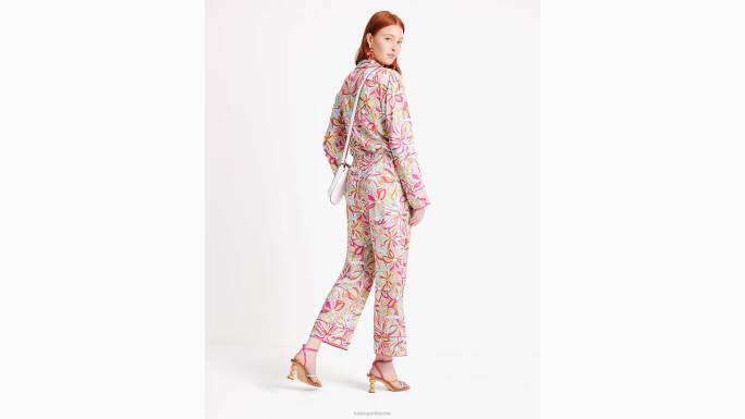žene Kate Spade džem od ruža multi anemone cvjetne hlače za radno vrijeme odjeća 04HN681
