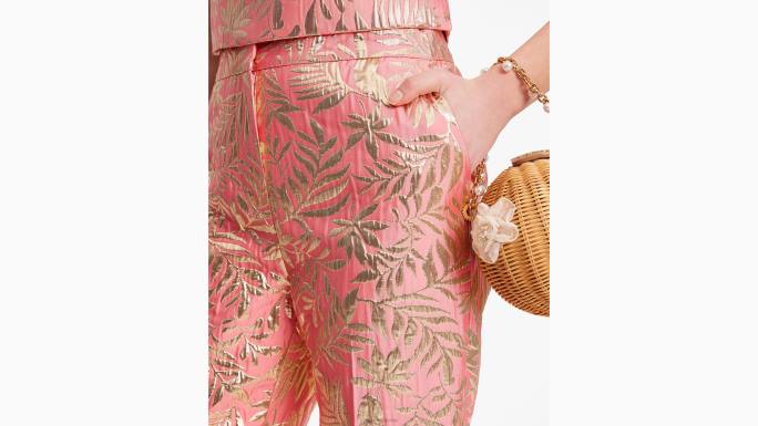 žene Kate Spade morska zvijezda/zlato tropsko lišće doris hlače odjeća 04HN717