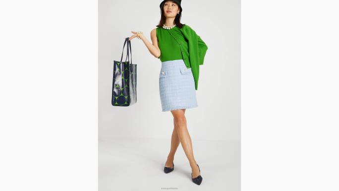 žene Kate Spade blijeda hortenzija suknja od tvida a-kroja odjeća 04HN765