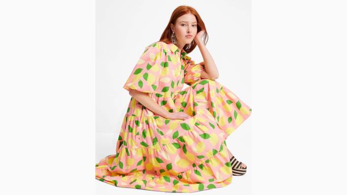 žene Kate Spade Morska zvijezda lemon toss košulja s vezanjem u struku odjeća 04HN704