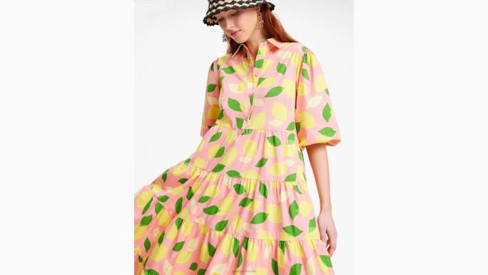 žene Kate Spade Morska zvijezda lemon toss košulja s vezanjem u struku odjeća 04HN704