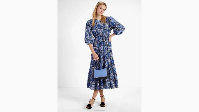 žene Kate Spade blejzer plavi scenska haljina na travnjaku za šetnju odjeća 04HN759
