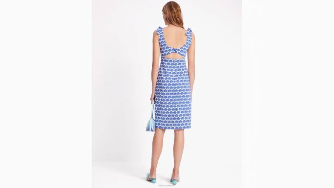 žene Kate Spade borovnica/vrhnje školjkasta haljina na vezanje ramena odjeća 04HN696