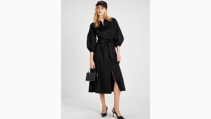 žene Kate Spade crno dakota haljina od poplina odjeća 04HN764