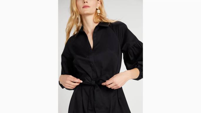 žene Kate Spade crno dakota haljina od poplina odjeća 04HN764