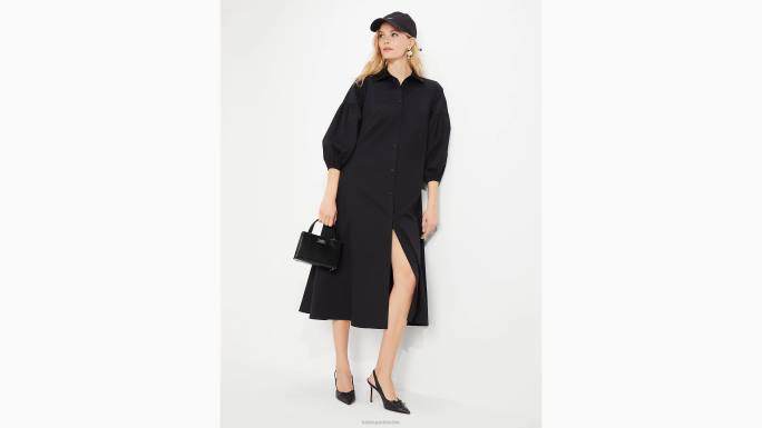 žene Kate Spade crno dakota haljina od poplina odjeća 04HN764
