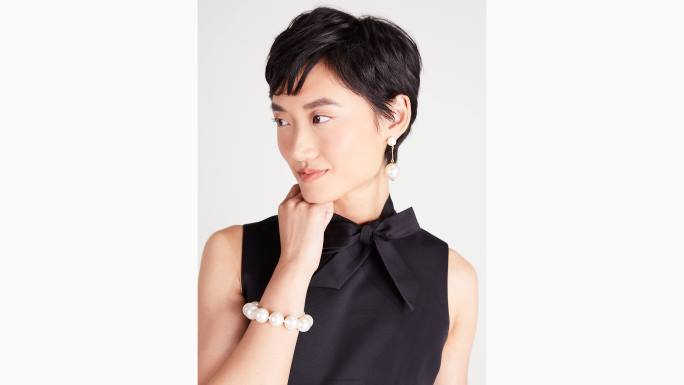 žene Kate Spade crno faille knott haljina odjeća 04HN852