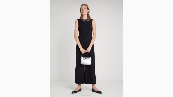 žene Kate Spade crno ukrašeni ponte kombinezon odjeća 04HN851