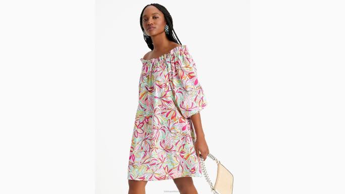 žene Kate Spade džem od ruža multi cvjetna haljina s otvorenim ramenima u obliku anemone odjeća 04HN689