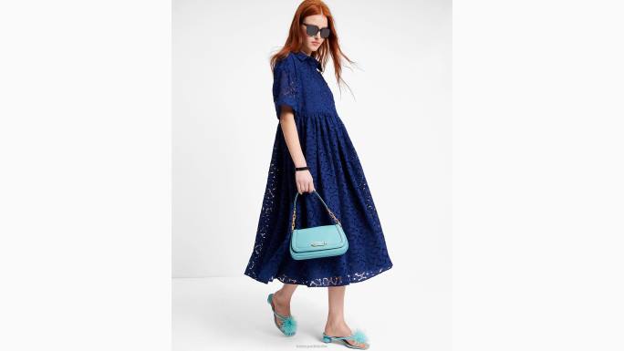 žene Kate Spade francuska mornarica izvezena montauk haljina odjeća 04HN720