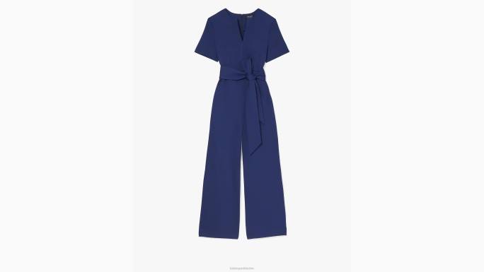 žene Kate Spade francuska mornarica ponte kombinezon s podijeljenim ovratnikom odjeća 04HN702