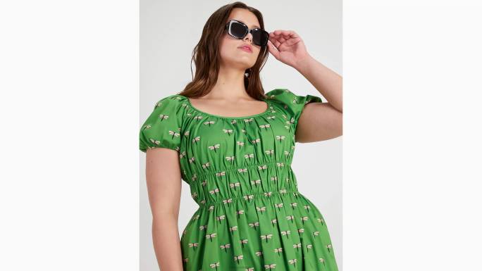 žene Kate Spade ks zelena dragonfly riviera haljina odjeća 04HN736
