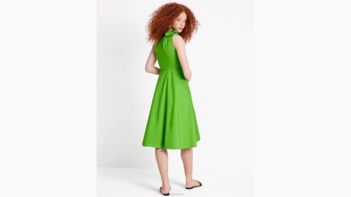žene Kate Spade ks zelena haljina sabrina na jedno rame od popelina odjeća 04HN695