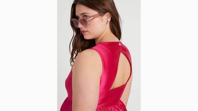 žene Kate Spade roza šljiva mini haljina otvorenih leđa lucille odjeća 04HN744
