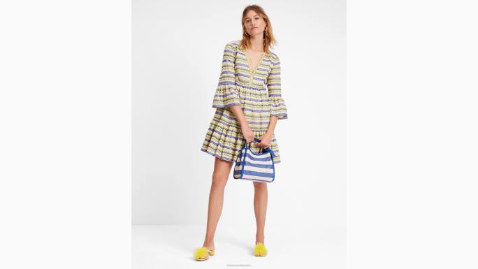 žene Kate Spade savršena bež tenda pruga izvezena tunika odjeća 04HN708