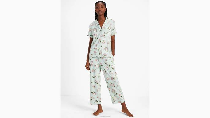 žene Kate Spade žaba cvjetni print usjev pj set odjeća 04HN828