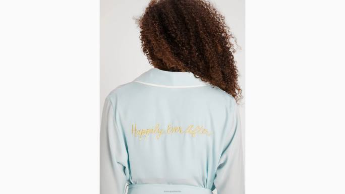 žene Kate Spade aqua svadbeni happily ever after ogrtač odjeća 04HN836