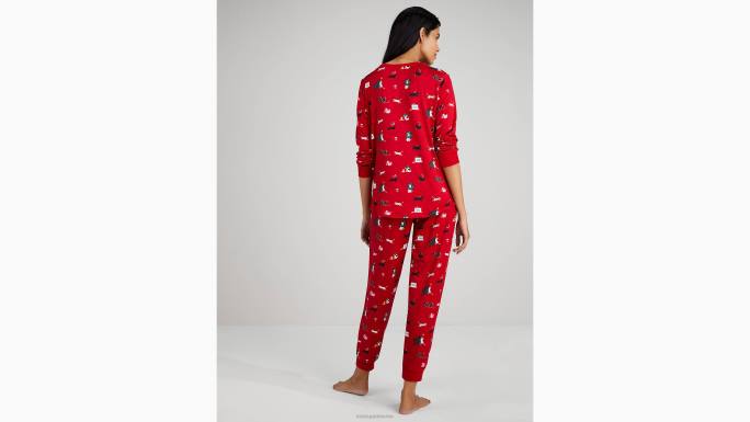 žene Kate Spade deck the paws print jogger pj set odjeća 04HN856