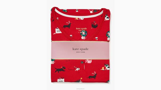 žene Kate Spade deck the paws print jogger pj set odjeća 04HN856