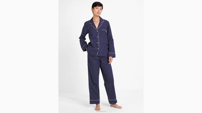 žene Kate Spade lignja ink pin dot dugi pj set odjeća 04HN842