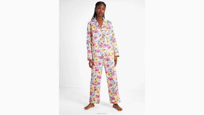 žene Kate Spade naslikani tulipani dugi pj set odjeća 04HN826