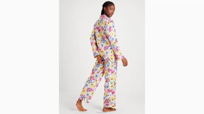 žene Kate Spade naslikani tulipani dugi pj set odjeća 04HN826