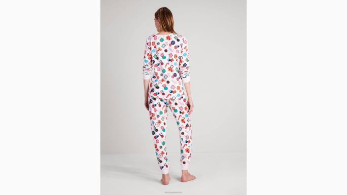 žene Kate Spade print blagdanskog duha jogger pj set odjeća 04HN855