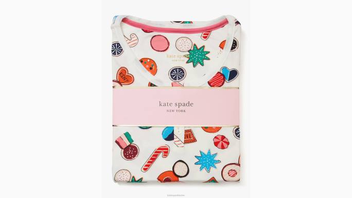 žene Kate Spade print blagdanskog duha jogger pj set odjeća 04HN855
