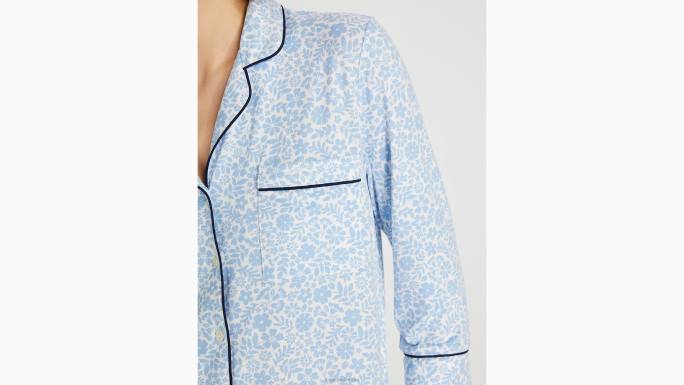žene Kate Spade print cvjetnog polja dugi pj set odjeća 04HN840