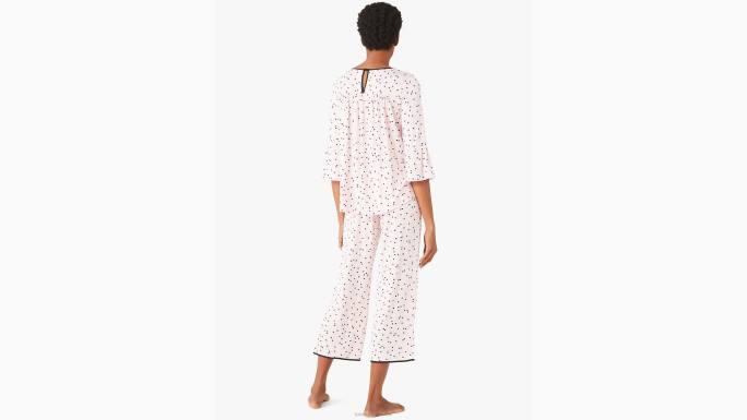 žene Kate Spade ružičasta točka roza točkasti dugi pj set odjeća 04HN834