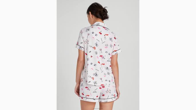 žene Kate Spade s printom ljubavi s ljubavlju kratki pj set odjeća 04HN845