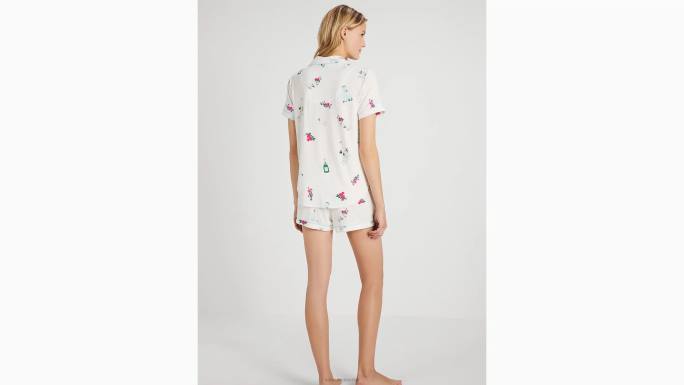 žene Kate Spade slavljenički ispis vjenčani kratki pj set odjeća 04HN831