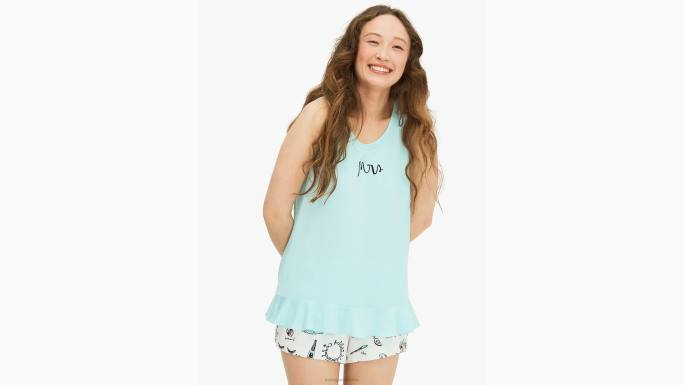 žene Kate Spade tisak romana nešto posuđeno kratki pj set odjeća 04HN848