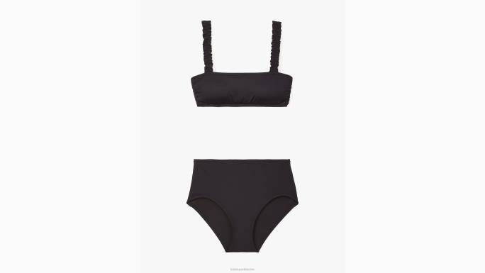 žene Kate Spade crno cabana donji dio bikinija visokog struka odjeća 04HN803
