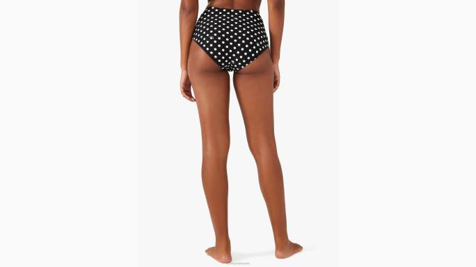 žene Kate Spade crno lia dot donji dio bikinija visokog struka odjeća 04HN808