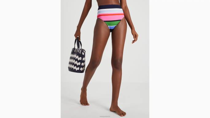 žene Kate Spade multi sunčan dan donji dio bikinija s prugama visokog struka odjeća 04HN779