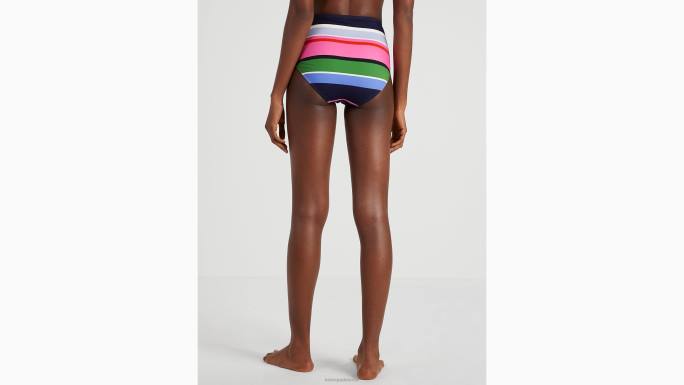 žene Kate Spade multi sunčan dan donji dio bikinija s prugama visokog struka odjeća 04HN779