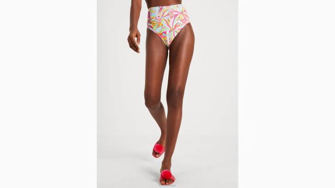 žene Kate Spade roza multi anemone cvjetni donji dio bikinija visokog struka odjeća 04HN788