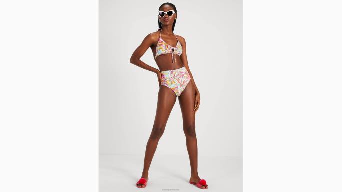 žene Kate Spade roza multi anemone cvjetni donji dio bikinija visokog struka odjeća 04HN788