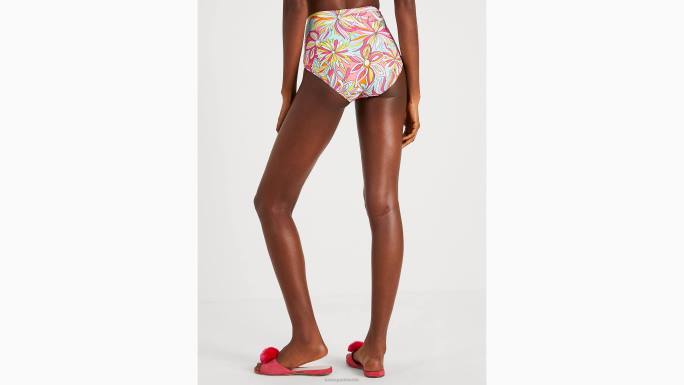 žene Kate Spade roza multi anemone cvjetni donji dio bikinija visokog struka odjeća 04HN788